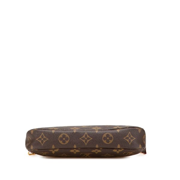 Pre-owned Louis Vuitton Monogram Pochette Accessoires Brown