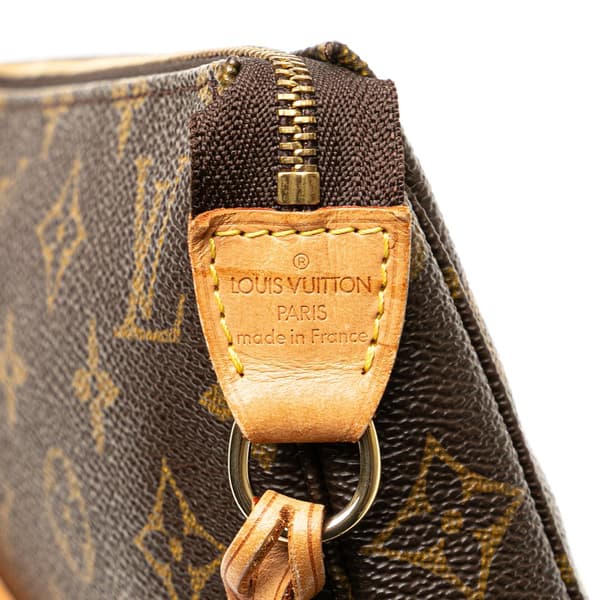 Pre-owned Louis Vuitton Monogram Pochette Accessoires Brown