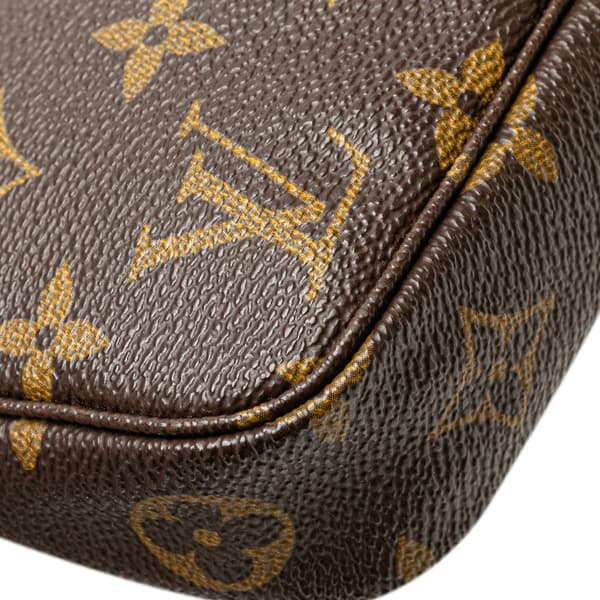 Pre-owned Louis Vuitton Monogram Pochette Accessoires Brown
