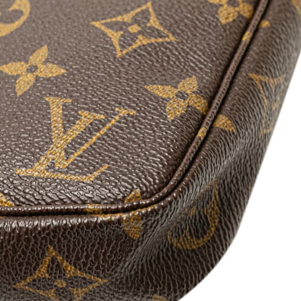 Pre-owned Louis Vuitton Monogram Pochette Accessoires Brown