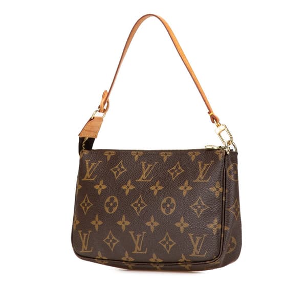 Pre-owned Louis Vuitton Monogram Pochette Accessoires Brown
