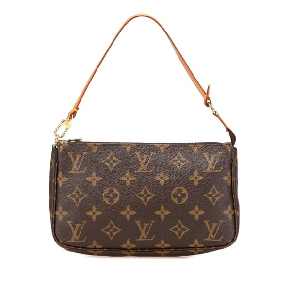 Pre-owned Louis Vuitton Monogram Pochette Accessoires Brown