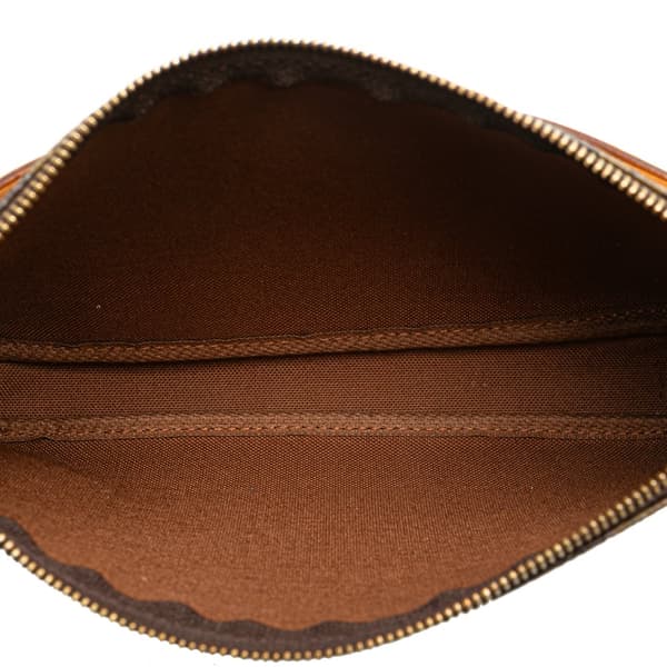 Pre-owned Louis Vuitton Monogram Pochette Accessoires Brown