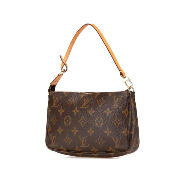 Pre-owned Louis Vuitton Monogram Pochette Accessoires Brown