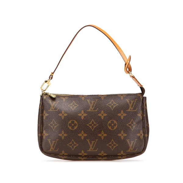 Pre-owned Louis Vuitton Monogram Pochette Accessoires Brown
