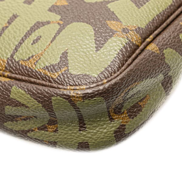 Pre-owned Louis Vuitton Stephen Sprouse Monogram Graffiti Pochette Accessoires Brown