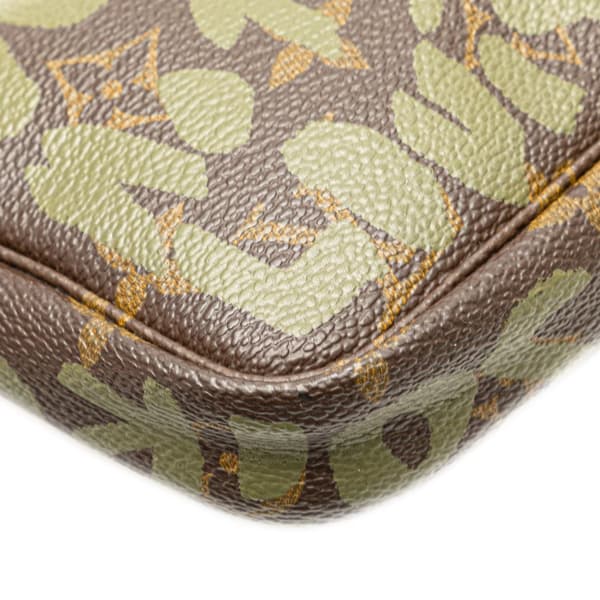 Pre-owned Louis Vuitton Stephen Sprouse Monogram Graffiti Pochette Accessoires Brown