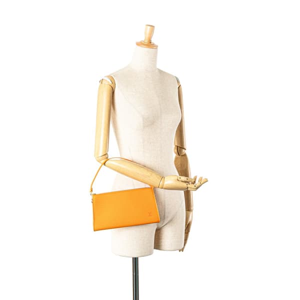 Pre-owned Louis Vuitton Epi Pochette Accessoires Orange