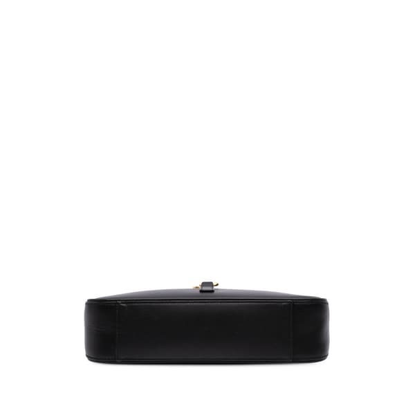 Pre-owned Saint Laurent Smooth Calfskin Le 5 a 7 Hobo Black