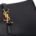 Miniatyrbild 7 av 10: Pre-owned Saint Laurent Smooth Calfskin Le 5 a 7 Hobo Black