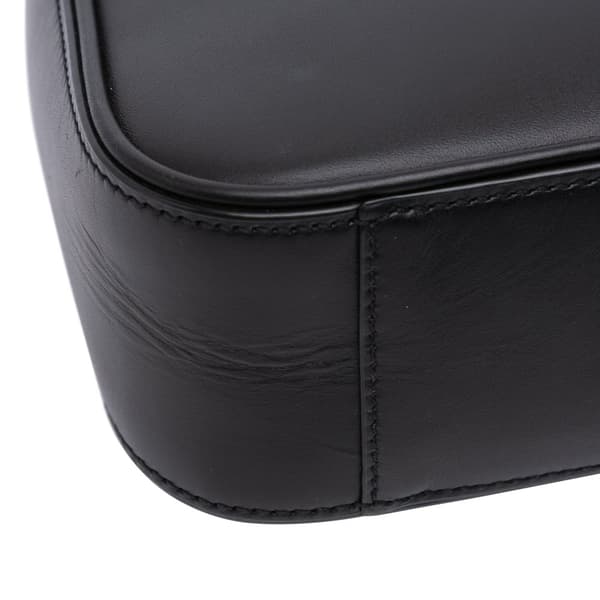 Pre-owned Saint Laurent Smooth Calfskin Le 5 a 7 Hobo Black