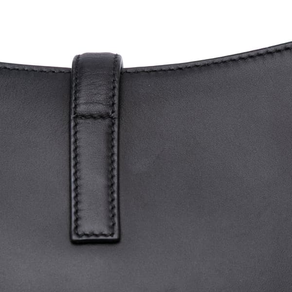 Pre-owned Saint Laurent Smooth Calfskin Le 5 a 7 Hobo Black