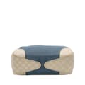 Miniatyrbild 3 av 10: Pre-owned Gucci Canvas and Guccissima Bamboo Shoulder Bag Blue
