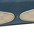 Miniatyrbild 8 av 10: Pre-owned Gucci Canvas and Guccissima Bamboo Shoulder Bag Blue