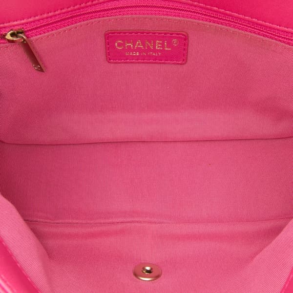 Pre-owned Chanel Medium Quilted Lambskin Mademoiselle Chic Flap Pink