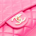 Miniatyrbild 8 av 10: Pre-owned Chanel Medium Quilted Lambskin Mademoiselle Chic Flap Pink