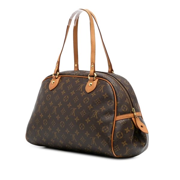 Pre-owned Louis Vuitton Monogram Montorgueil GM Brown
