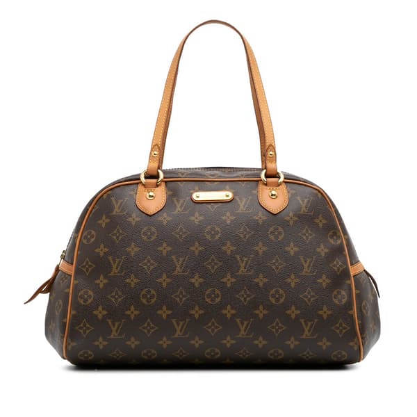 Pre-owned Louis Vuitton Monogram Montorgueil GM Brown