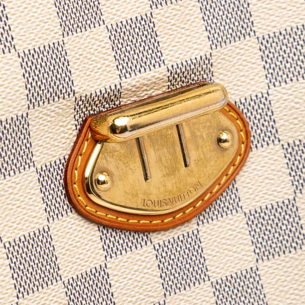 Pre-owned Louis Vuitton Damier Azur Stresa PM White