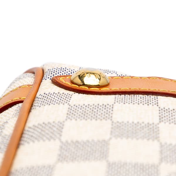 Pre-owned Louis Vuitton Damier Azur Stresa PM White