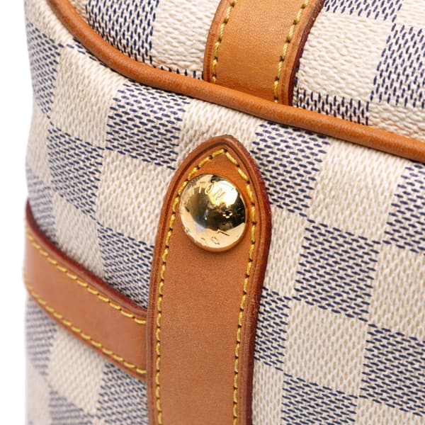 Pre-owned Louis Vuitton Damier Azur Stresa PM White