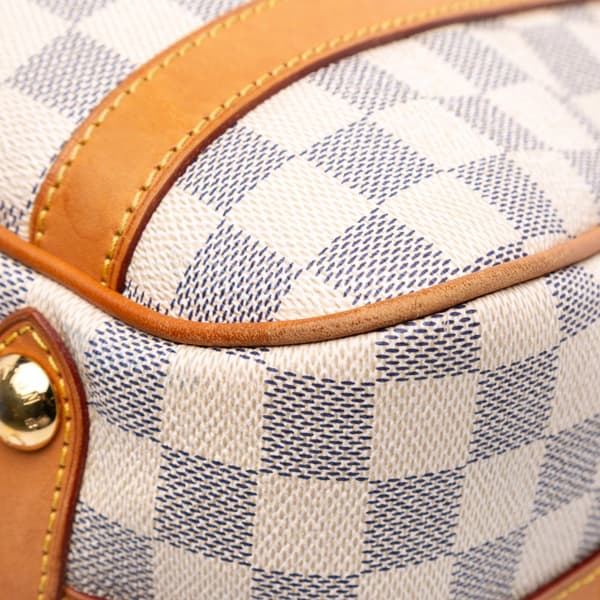 Pre-owned Louis Vuitton Damier Azur Stresa PM White