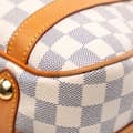 Miniatyrbild 9 av 10: Pre-owned Louis Vuitton Damier Azur Stresa PM White