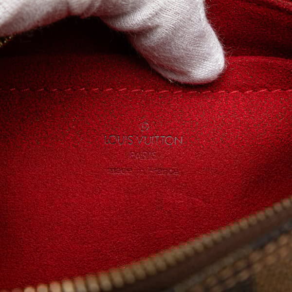 Pre-owned Louis Vuitton Damier Ebene Ravello GM Brown