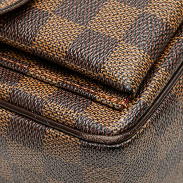 Pre-owned Louis Vuitton Damier Ebene Ravello GM Brown