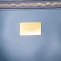 Miniatyrbillede 5 af 10: Pre-owned Fendi Large Zucca Embossed Leather Baguette Shoulder Bag Blue