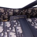 Miniatyrbild 6 av 10: Pre-owned Dior Oblique Canvas Saddle Bag Blue