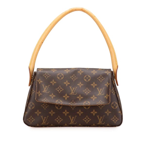 Pre-owned Louis Vuitton Monogram Mini Looping Brown