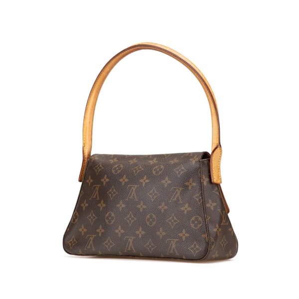 Pre-owned Louis Vuitton Monogram Mini Looping Brown
