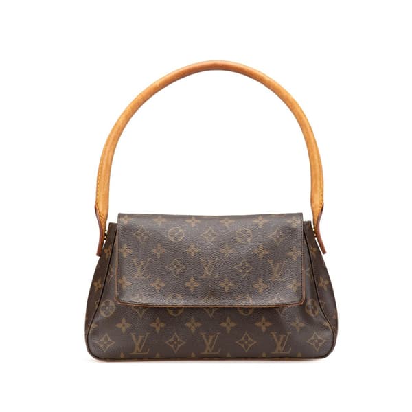 Pre-owned Louis Vuitton Monogram Mini Looping Brown