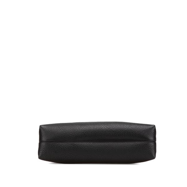 Pre-owned Ferragamo Leather Shoulder Bag Black
