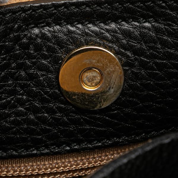 Pre-owned Ferragamo Leather Shoulder Bag Black