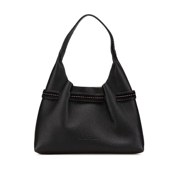 Pre-owned Ferragamo Leather Shoulder Bag Black