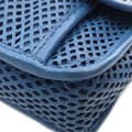 Miniatyrbild 9 av 10: Pre-owned Chanel Medium Perforated Calfskin Up In The Air Flap Blue