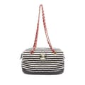 Miniatyrbilde 1 av 10: Pre-owned Chanel Quilted Jersey and Lambskin Coco Sailor Camera Bag Black