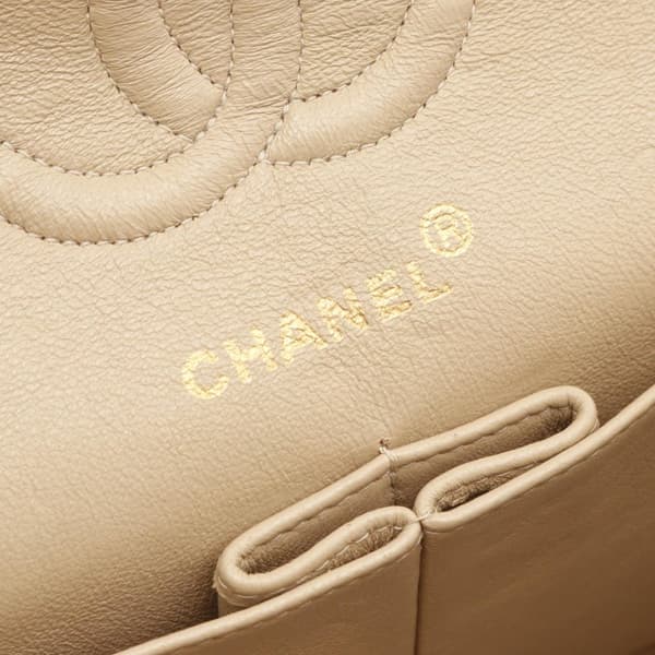 Pre-owned Chanel Small Classic Lambskin Double Flap Brown