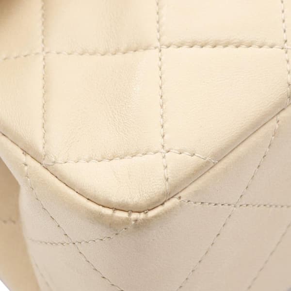Pre-owned Chanel Small Classic Lambskin Double Flap Brown