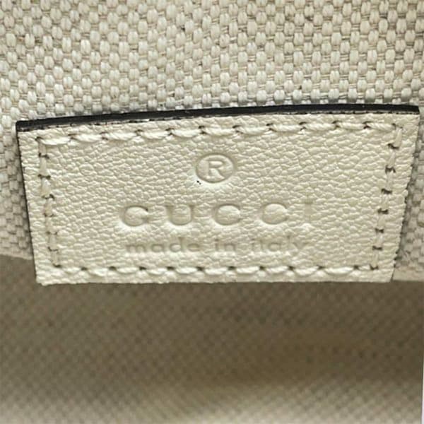 Pre-owned Gucci Mini Leather Blondie Shoulder Bag White