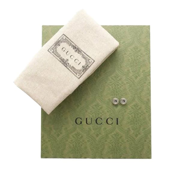 Pre-owned Gucci Mini Leather Blondie Shoulder Bag White