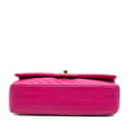 Miniatyrbild 3 av 10: Pre-owned Chanel Medium Classic Chevron Lambskin Double Flap Pink