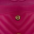Miniatyrbild 6 av 10: Pre-owned Chanel Medium Classic Chevron Lambskin Double Flap Pink