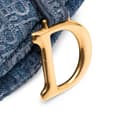 Miniatyrbilde 7 av 9: Pre-owned Dior Oblique Embroidered Denim Saddle Bag Blue