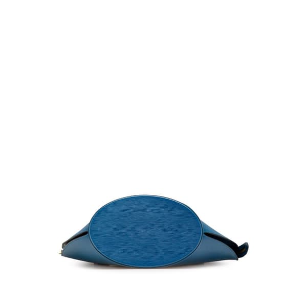 Pre-owned Louis Vuitton Epi Saint Jacques GM Long Strap Blue