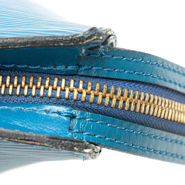Pre-owned Louis Vuitton Epi Saint Jacques GM Long Strap Blue