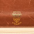 Miniatyrbild 5 av 10: Pre-owned Gucci Micro GG Coated Canvas Web Shoulder Bag Brown