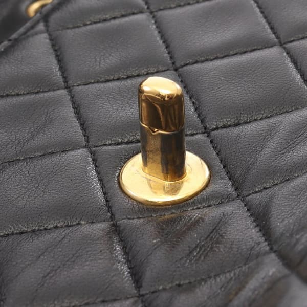 Pre-owned Chanel Medium CC Quilted Lambskin Single Flap Black